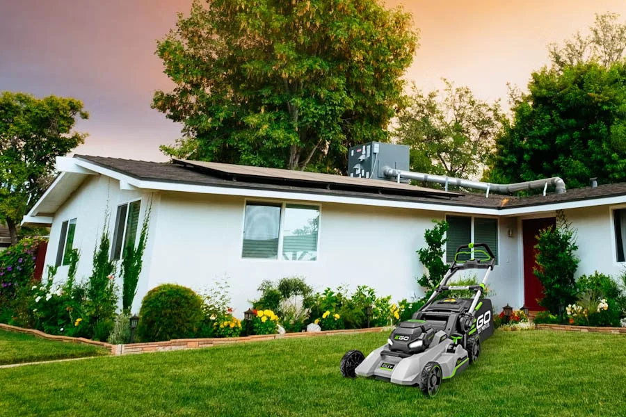 best cordless lawn mower with battery and charger
